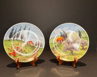 Susanne Riette for Boston Warehouse Tuscany Appetizer Plates