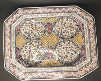 Conimbriga Portugal Faience Octagonal Serving Tray