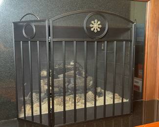 Folding Fireplace Screen