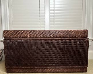 French Country Wicker Trunk