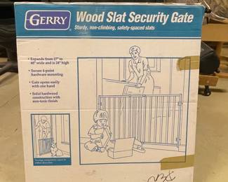 Gerry Wood Slat Security Gate