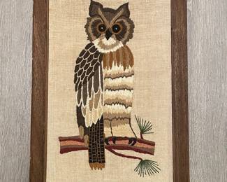Vintage Owl Crewel Embroidery Kit - Paragon Needlecraft
