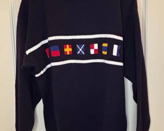 Davison's of Bermuda Nautical Flag Sweater