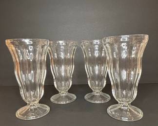 Anchor Hocking "Fountainware" Soda Fountain Sundae Glasses
