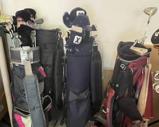 Vintage Golf Clubs and Bags with Cleveland, Warrior Custom Golf, Medicus, and TaylorMade