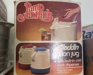 Vintage Aladdin Pump-A-Drink 1/2 Gallon Jug