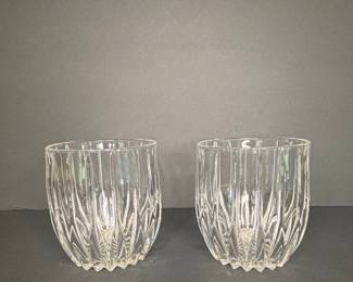 Mikasa Park Lane Crystal Double Old Fashioned Glasses