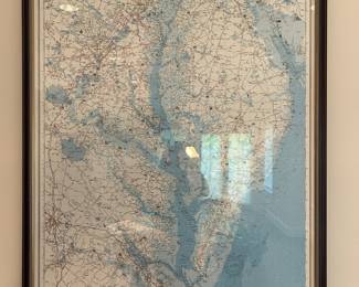 Vintage Chesapeake Bay Nautical Chart