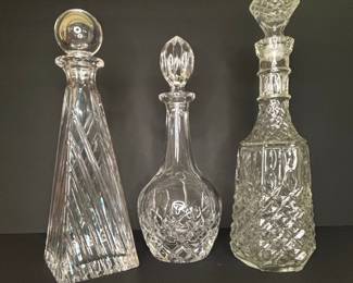 Vintage Cut Glass Decanters