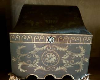 Decorative Painted Wooden Keepsake Box