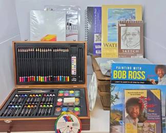 Large Mixed Collection of Art Supplies Suitable for Painting, Drawing or Sketching