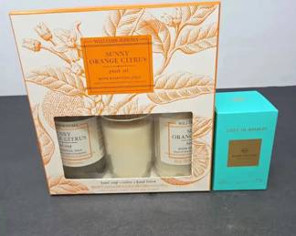 Williams Sonoma Sunny Orange Citrus Guest Set Glasshouse Fragrances Lost in Amalfi Soy Candle