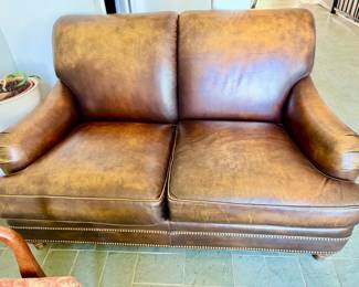 Leather Love Seat