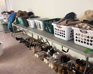 Quality clothes and shoes, small and shoe size 6 and seven