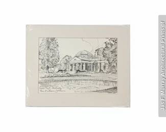 Jas F. Murray Architectural Prints of Philadelphia Landmarks fifth image