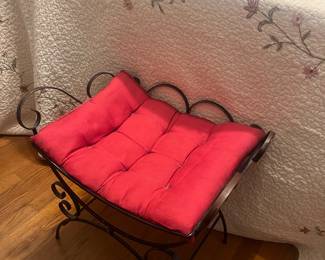 Wrought iron bench