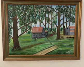 Acadian oil painting
