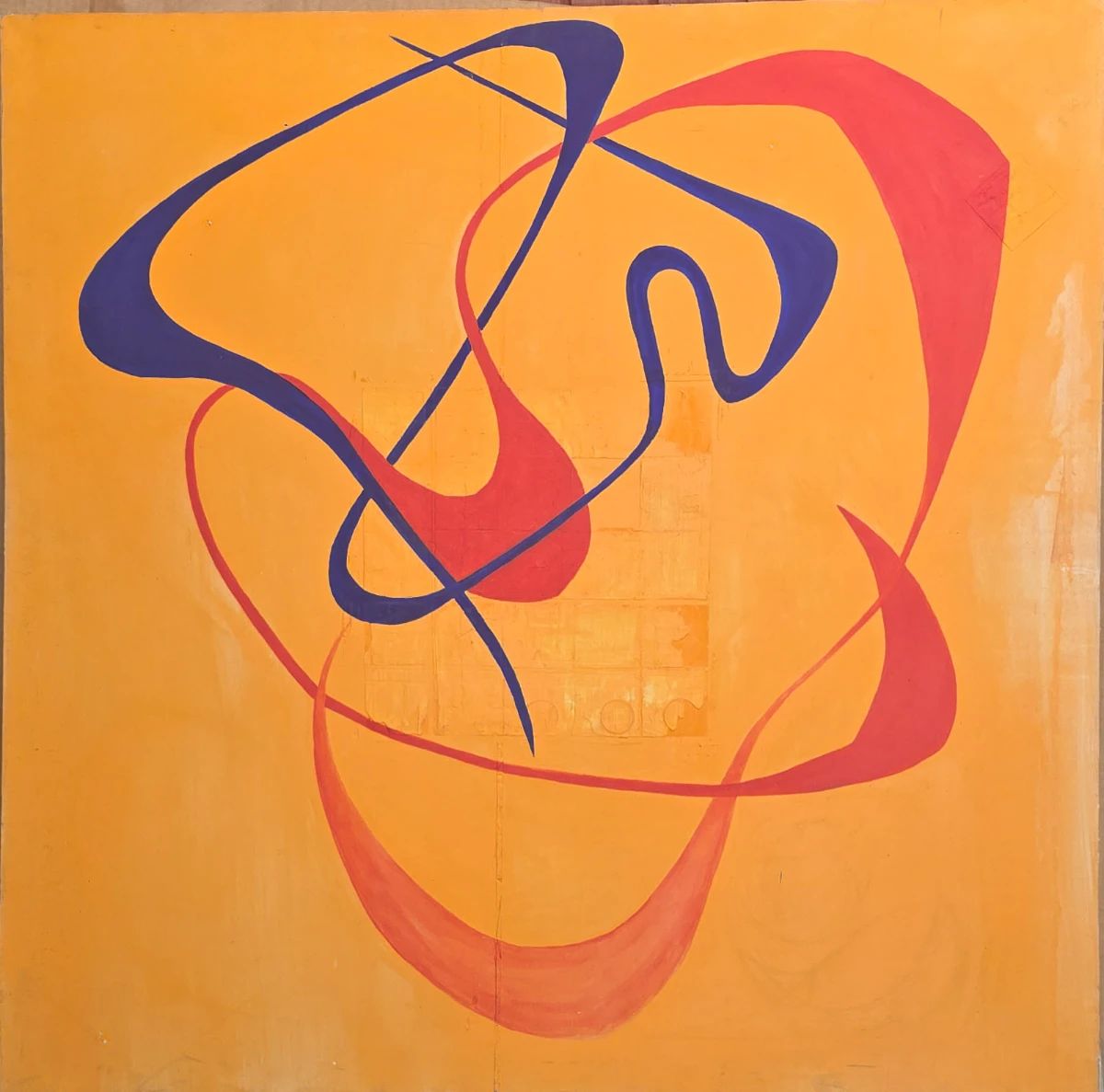 48 x 48 abstract on canvas $150