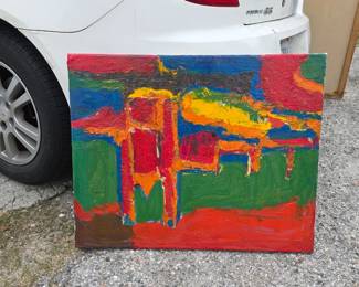 Clement Mortashed Junior abstract landscape.