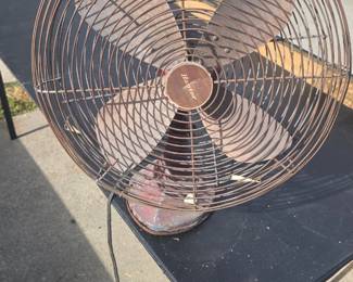Antique table fan.