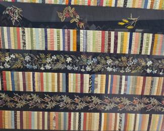 Antique Chinese coin quilt.