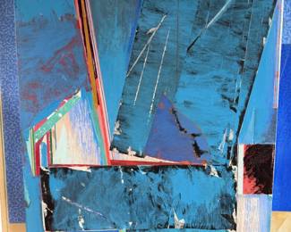 Gerald Lubensky acrylic on canvas.