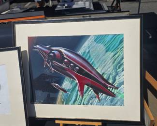 John Beerman Sci Fi illustration. There is a large collection of his work in the sale.