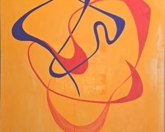 48 x 48 abstract on canvas $150