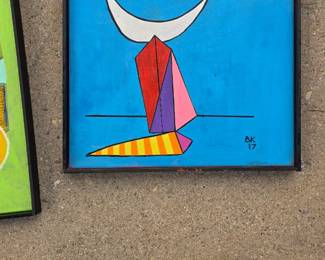 Benni Korzen acrylic. There are several.