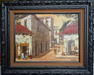 Walter Farrington Oil Taxco 1972.