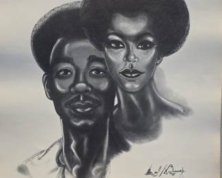 Signed "Black is Beautiful" poster.