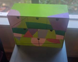 Benni Korzen painted box.