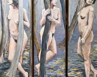 John Kaucher Tryptych each panel is 60 " x 22"