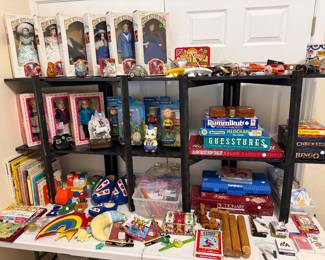 Dolls, Games and toys, children’s books, etc.