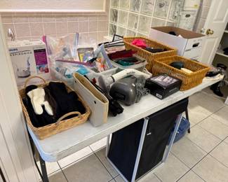 Gloves, socks, bras, bath items