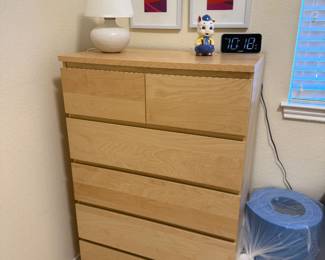 Tall Chest, Lamp, art