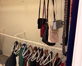 Purses, belts and scarves