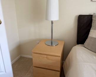 Nightstand and Lamp