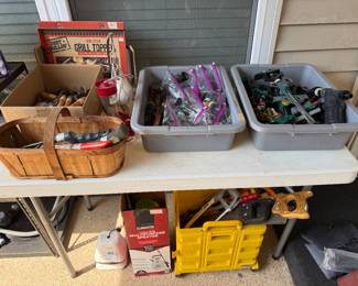 Tools, Sprinkler items, etc.