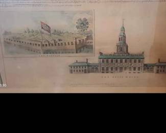 Philadelphia grid Vintage framed print by Appointment only 50.00
