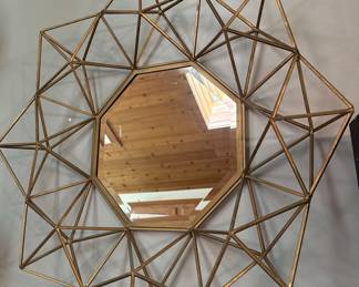 Geometric Starburst Wall Mirror