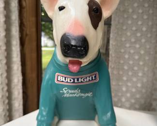 Spuds MacKenzie Bud Light Promotional Lamp Statue