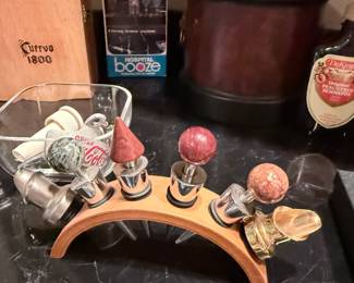 Full bar downstairs glasses games
