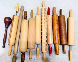 vintage and antique rolling Pins