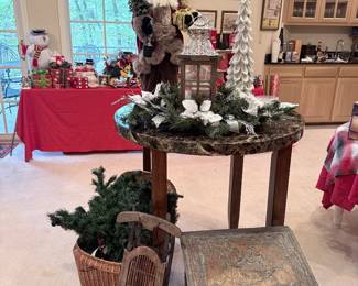our Christmas decorations are downstairs