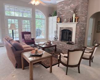 living area group chairs sofa