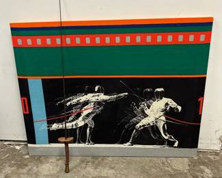 Vintage Klingenthal Fencing pe Art