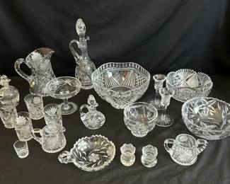 Cut Glass Including Waterford Crystal