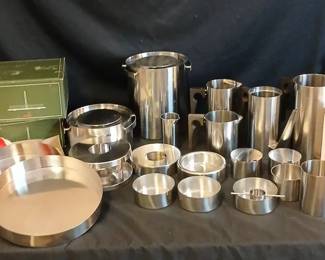 Stelton Of Demark Ice Bucket Napkin Holders