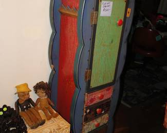 Folk Art Cabinet